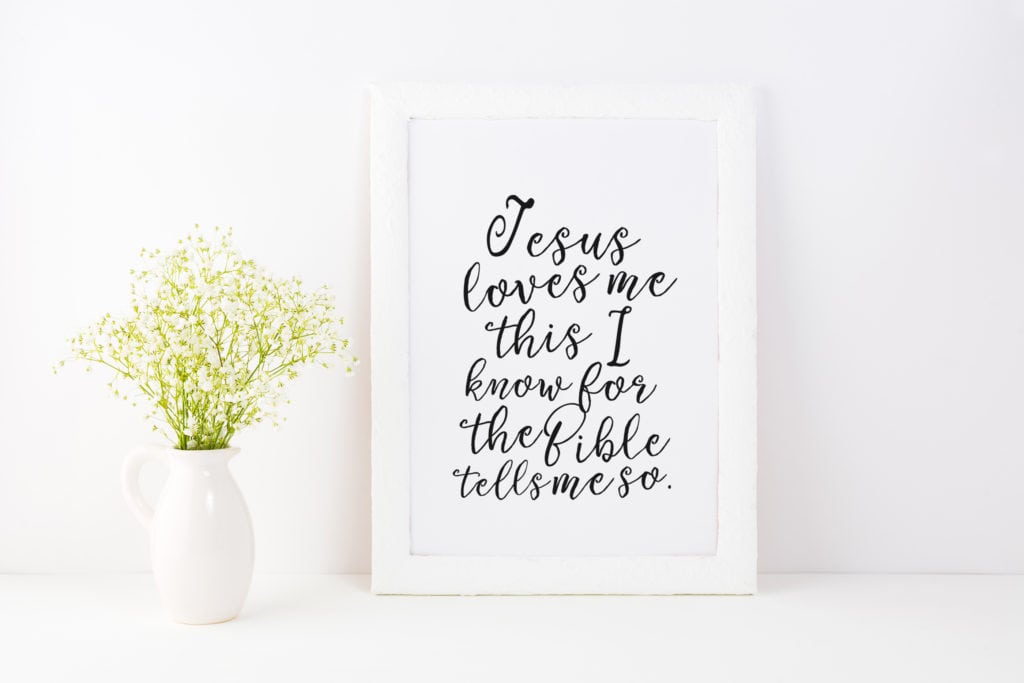 Jesus Loves Me Free Printable Page of Joy