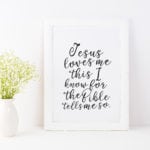 Jesus Loves Me Free Printable Page of Joy
