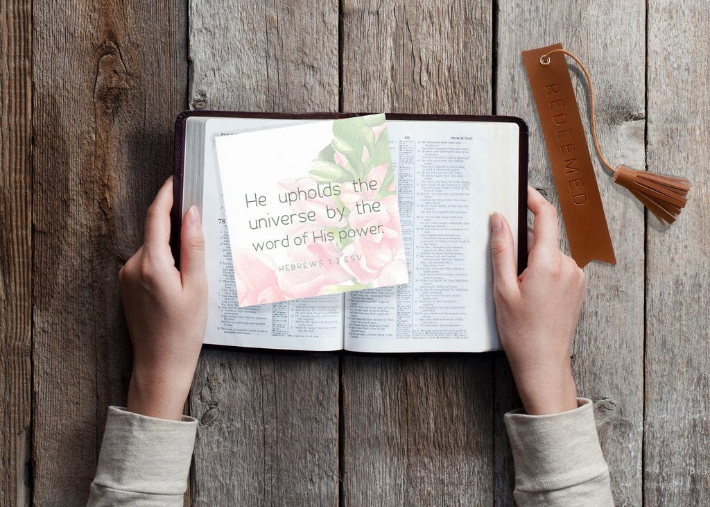 Hebrews 1:3 free printable