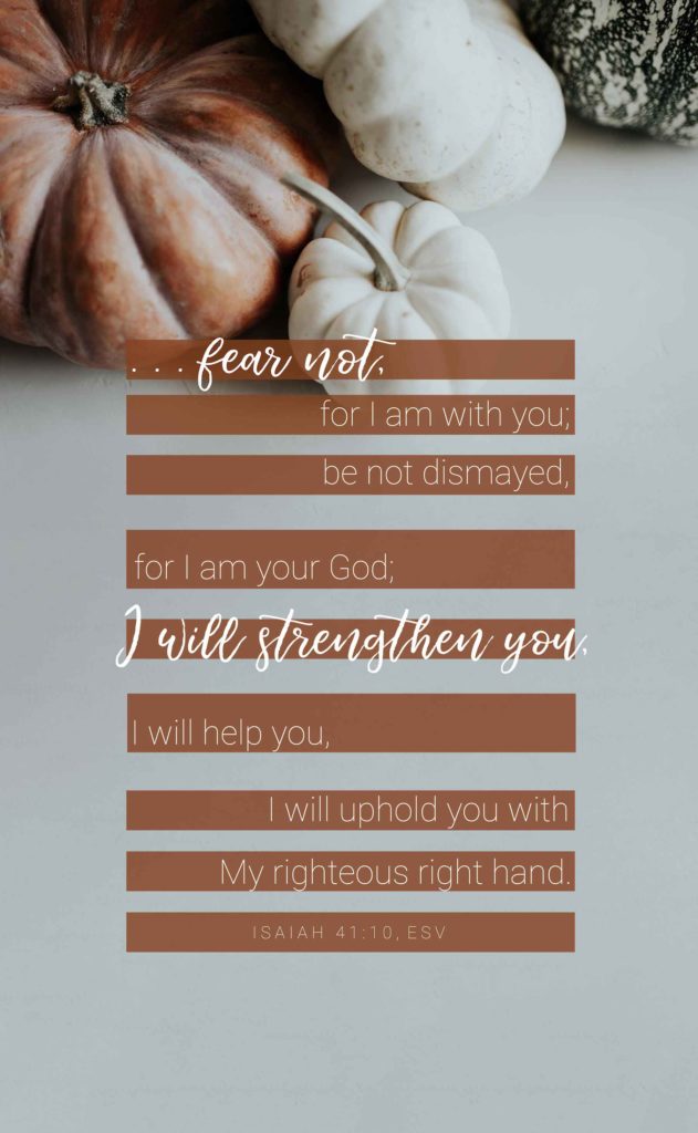 Isaiah 41:10, ESV Free Printable Verse Card