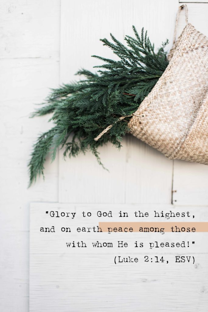 Glory to God | Free Luke 2:14 Scripture Printable | Page of Joy