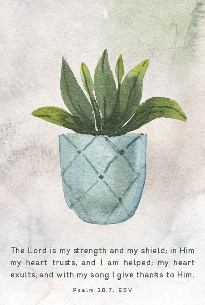 The Lord is my strength! The psalmist reminds us our help come from the Lord at all times. 