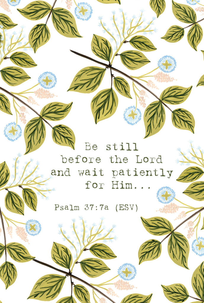 Finding True Rest | Free Scripture Printable (Psalm 37:7) | Page of Joy