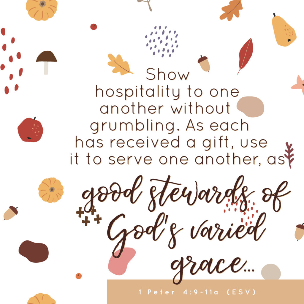 Stewards Of God s Grace Free Scripture Printable 1 Peter 4 9 11a 